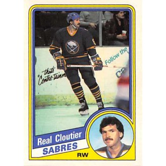 Řadové karty - Cloutier Real - 1984-85 O-Pee-Chee No.19