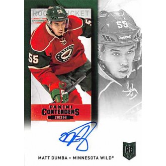 Podepsané karty - Dumba Matt - 2013-14 Contenders No.240