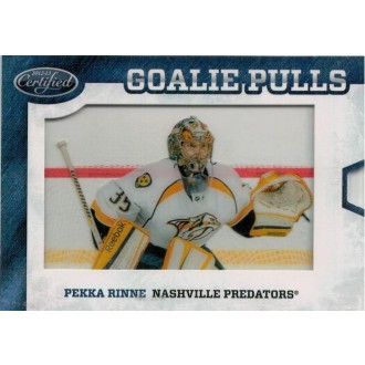 Insertní karty - Rinne Pekka - 2012-13 Certified Goalie Pulls No.GP48