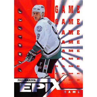 Insertní karty - Kariya Paul - 1997-98 Pinnacle Epix Game Orange No.19