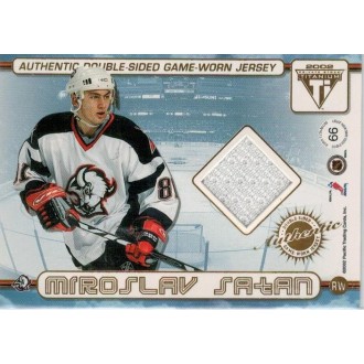Jersey karty - Šatan Miroslav, Biron Martin - 2001-02 Titanium Double-Sided Jerseys white No.66