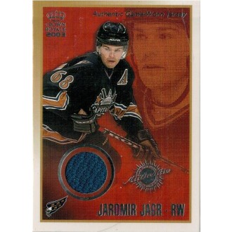 Jersey karty - Jágr Jaromír - 2002-03 Crown Royale Jerseys blue No.25