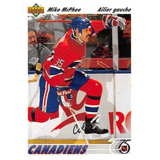 Řadové karty - McPhee Mike - 1991-92 Upper Deck French No.487