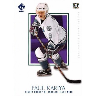 Paralelní karty - Kariya Paul - 2002-03 Private Stock Reserve Blue No.2