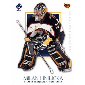 Paralelní karty - Hnilička Milan - 2002-03 Private Stock Reserve Blue No.4