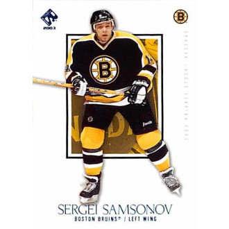 Paralelní karty - Samsonov Sergei - 2002-03 Private Stock Reserve Blue No.8