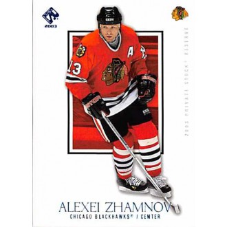 Paralelní karty - Zhamnov Alexei - 2002-03 Private Stock Reserve Blue No.22