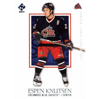 Paralelní karty - Knutsen Espen - 2002-03 Private Stock Reserve Blue No.31
