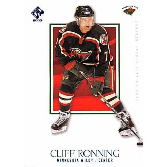 Paralelní karty - Ronning Cliff - 2002-03 Private Stock Reserve Blue No.50