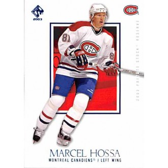 Paralelní karty - Hossa Marcel - 2002-03 Private Stock Reserve Blue No.52