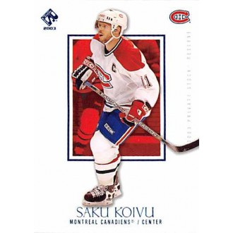 Paralelní karty - Koivu Saku - 2002-03 Private Stock Reserve Blue No.53