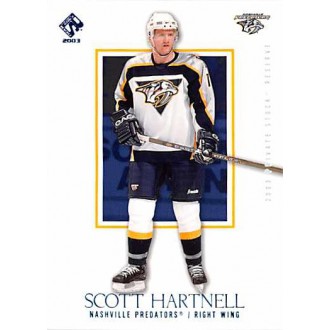 Paralelní karty - Hartnell Scott - 2002-03 Private Stock Reserve Blue No.58