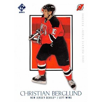 Paralelní karty - Berglund Christian - 2002-03 Private Stock Reserve Blue No.60