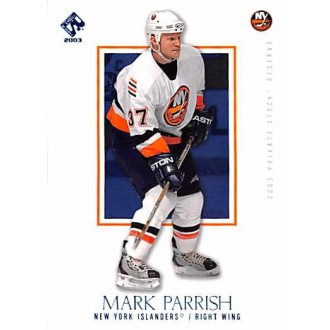 Paralelní karty - Parrish Mark - 2002-03 Private Stock Reserve Blue No.64