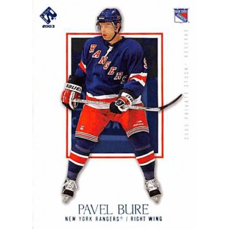 Paralelní karty - Bure Pavel - 2002-03 Private Stock Reserve Blue No.66