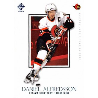 Paralelní karty - Alfredsson Daniel - 2002-03 Private Stock Reserve Blue No.70