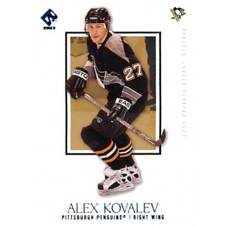 Paralelní karty - Kovalev Alex - 2002-03 Private Stock Reserve Blue No.80