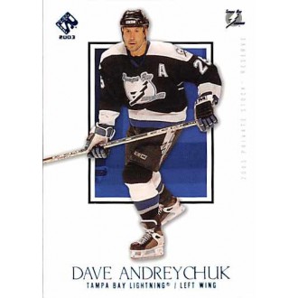 Paralelní karty - Andreychuk Dave - 2002-03 Private Stock Reserve Blue No.90
