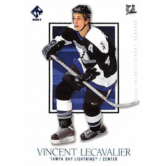 Paralelní karty - Lecavalier Vincent - 2002-03 Private Stock Reserve Blue No.91