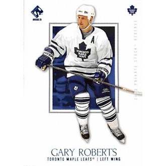 Paralelní karty - Roberts Gary - 2002-03 Private Stock Reserve Blue No.93