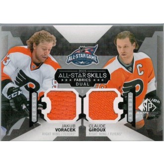 Jersey karty - Voráček Jakub, Giroux Claude - 2015-16 SP Game Used All-Star Skills Dual Fabrics No.AS2-11