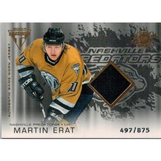 Jersey karty - Erat Martin - 2003-04 Titanium black No.164