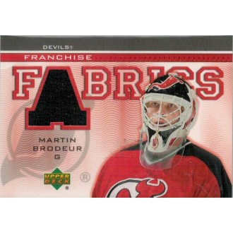 Jersey karty - Brodeur Martin - 2003-04 Upper Deck Franchise Fabrics No.FF-MB