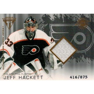 Jersey karty - Hackett Jeff - 2003-04 Titanium No.176