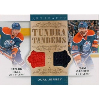 Jersey karty - Hall Taylor, Gagner Sam - 2014-15 Artifacts Tundra Tandems Jerseys Blue No.TT-HG
