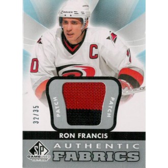 Patch karty - Francis Ron - 2012-13 SP Game Used Authentic Fabrics Patches No.AF-RF