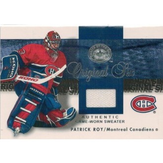 Jersey karty - Roy Patrick - 2001-02 Greats of the Game - Original Six Jerseys No.PARO