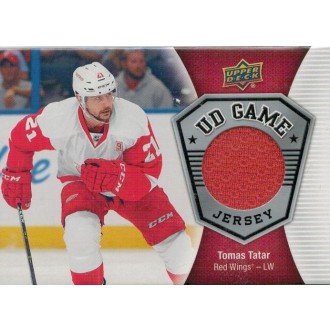 Jersey karty - Tatár Tomáš - 2016-17 Upper Deck Game Jerseys No.GJ-TO