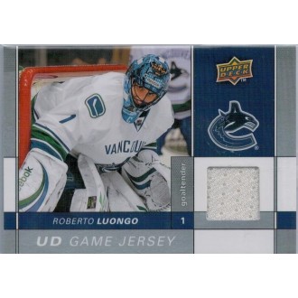 Jersey karty - Luongo Roberto - 2009-10 Upper Deck Game Jerseys No.GJ-RL