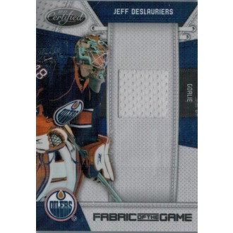 Jersey karty - Deslauriers Jeff - 2010-11 Certified Fabric of the Game No.JD