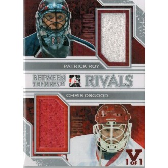 Jersey karty - Roy Patrick, Osgood Chris - 2014-15 ITG Superlative Vault Between the Pipes Rivals Jerseys Silver No.R-04