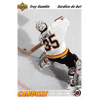 Řadové karty - Gamble Troy - 1991-92 Upper Deck French No.120