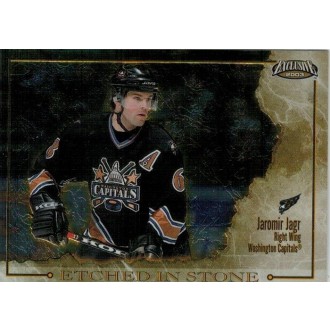 Insertní karty - Jágr Jaromír - 2002-03 Exclusive Etched in Stone No.10