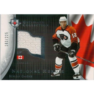 Jersey karty - Gagne Simon - 2005-06 Ultimate Collection National Heroes Jerseys No.NHJ-SG