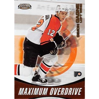 Insertní karty - Gagne Simon - 2002-03 Exclusive Maximum Overdrive No.15