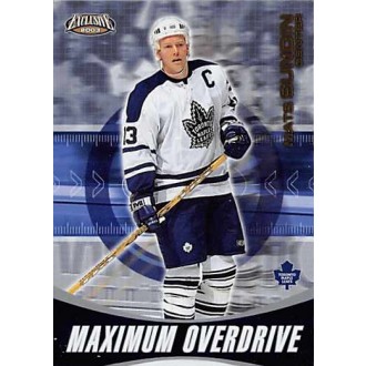 Insertní karty - Sundin Mats - 2002-03 Exclusive Maximum Overdrive No.18