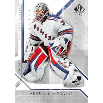 Řadové karty - Lundqvist Henrik - 2006-07 SP Authentic No.38