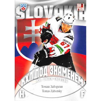 Karty KHL - Záborský Tomáš - 2013-14 Sereal KHL Under The Flag No.WCH-079