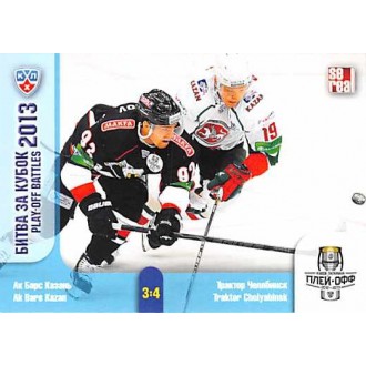 Karty KHL - AK Bars Kazan VS Traktor Chelyabinsk - 2013-14 Sereal Play-Off Battles 2013 No.POB-012
