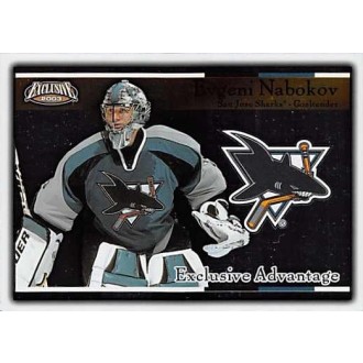 Insertní karty - Nabokov Evgeni - 2002-03 Exclusive Advantage No.14