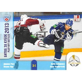 Karty KHL - Dinamo Riga VS Amur Khabarovsk - 2013-14 Sereal Play-Off Battles 2013 No.POB-025