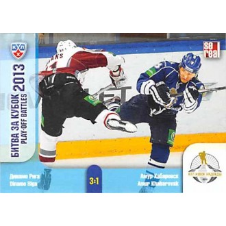 Karty KHL - Dinamo Riga VS Amur Khabarovsk - 2013-14 Sereal Play-Off Battles 2013 No.POB-025