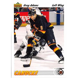 Řadové karty - Adams Greg - 1991-92 Upper Deck No.426