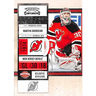 Řadové karty - Brodeur Martin - 2010-11 Playoff Contenders No.71