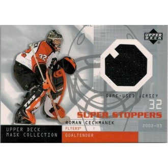 Jersey karty - Čechmánek Roman - 2002-03 Mask Collection Super Stoppers Jerseys No.SS-RC