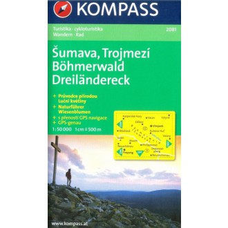 Turistické mapy - Šumava, Trojmezí - Kompass 2081